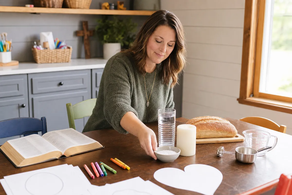 Illustration supporting How to Do a Bible Object Lesson With Things From Your Kitchen