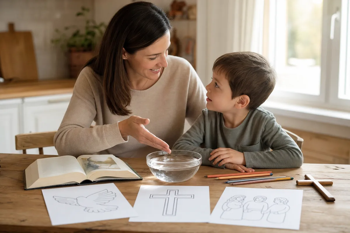 Illustration supporting How to Explain Baptism to Kids (Simple, Honest Answers)