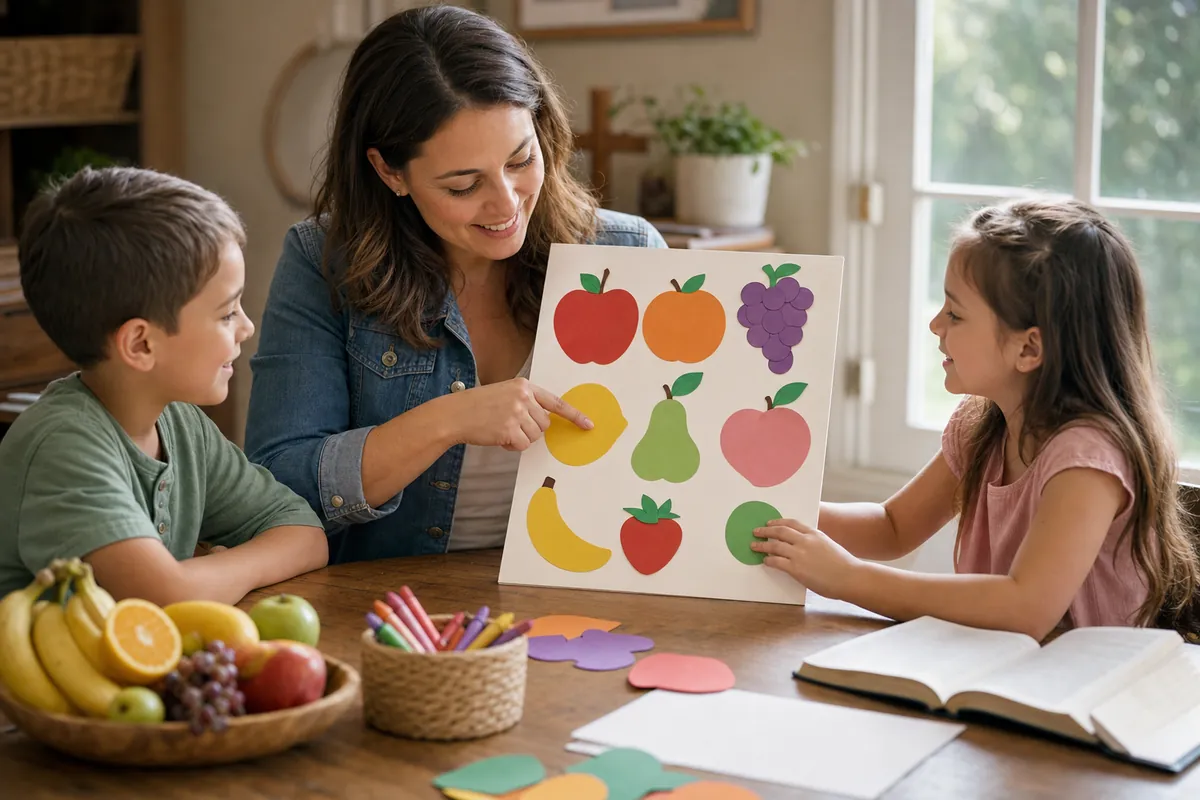 Illustration supporting How to Explain the Fruit of the Spirit to Kids (Simple Chart Idea)