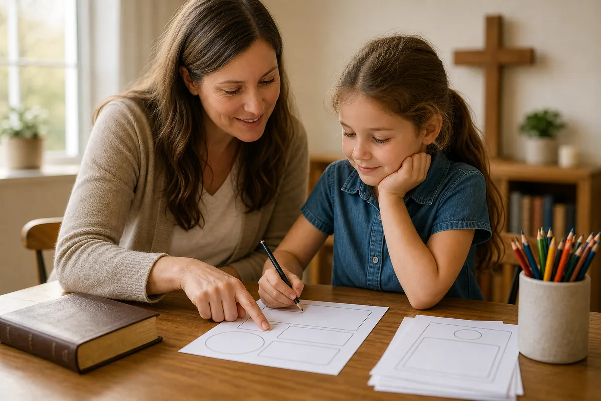 Illustration supporting How to Write Prayer Requests Kids Will Actually Remember