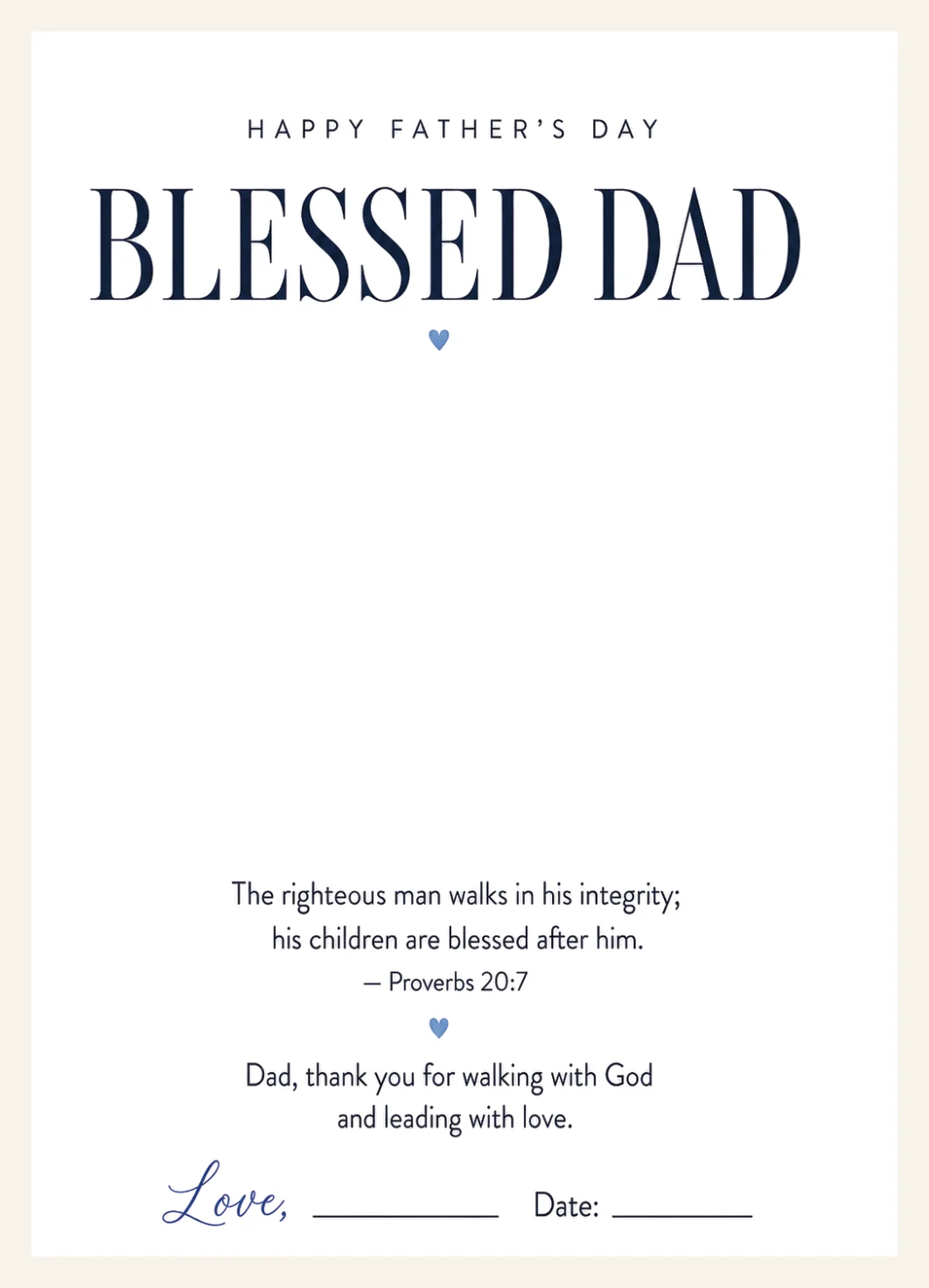 Father's Day Handprint Art Bundle, Christian Bible Verse Keepsake (Instant Download PDF) — Preview page 1