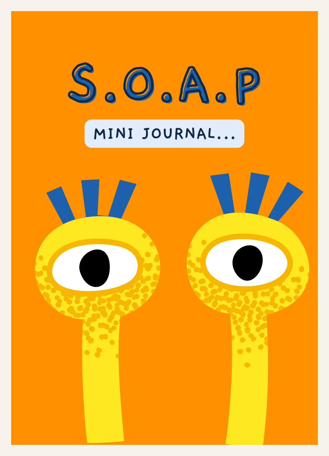 Kids Journaling Bible Study | SOAP Worksheet Template  | Sermon Notes | Church Note Taking (Monster Theme) PDF — Preview page 1