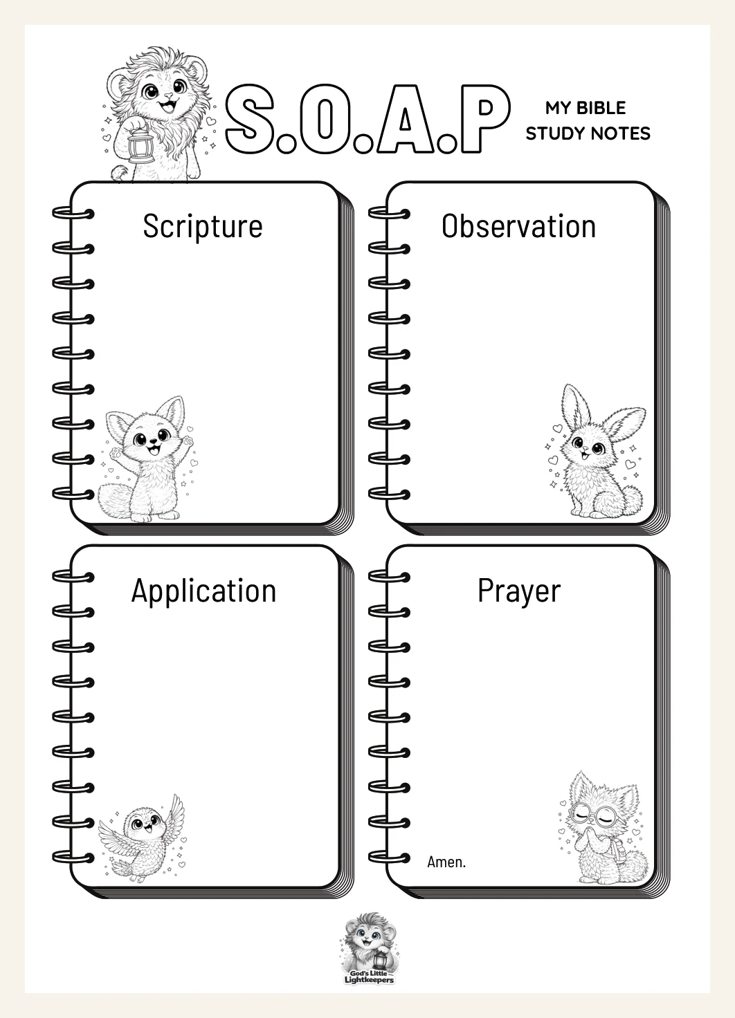 Kids Bible Study Worksheet | Psalm 119:105 SOAP Method (Free Download) — Preview page 2