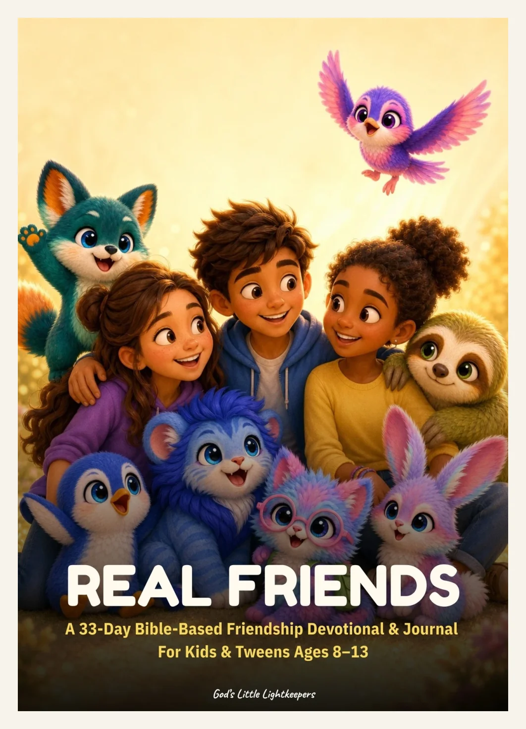 Kids Devotional | Real Friends 33 Daily Friendship Devotions | Bible Journal for Tweens 8-13 — Preview page 1