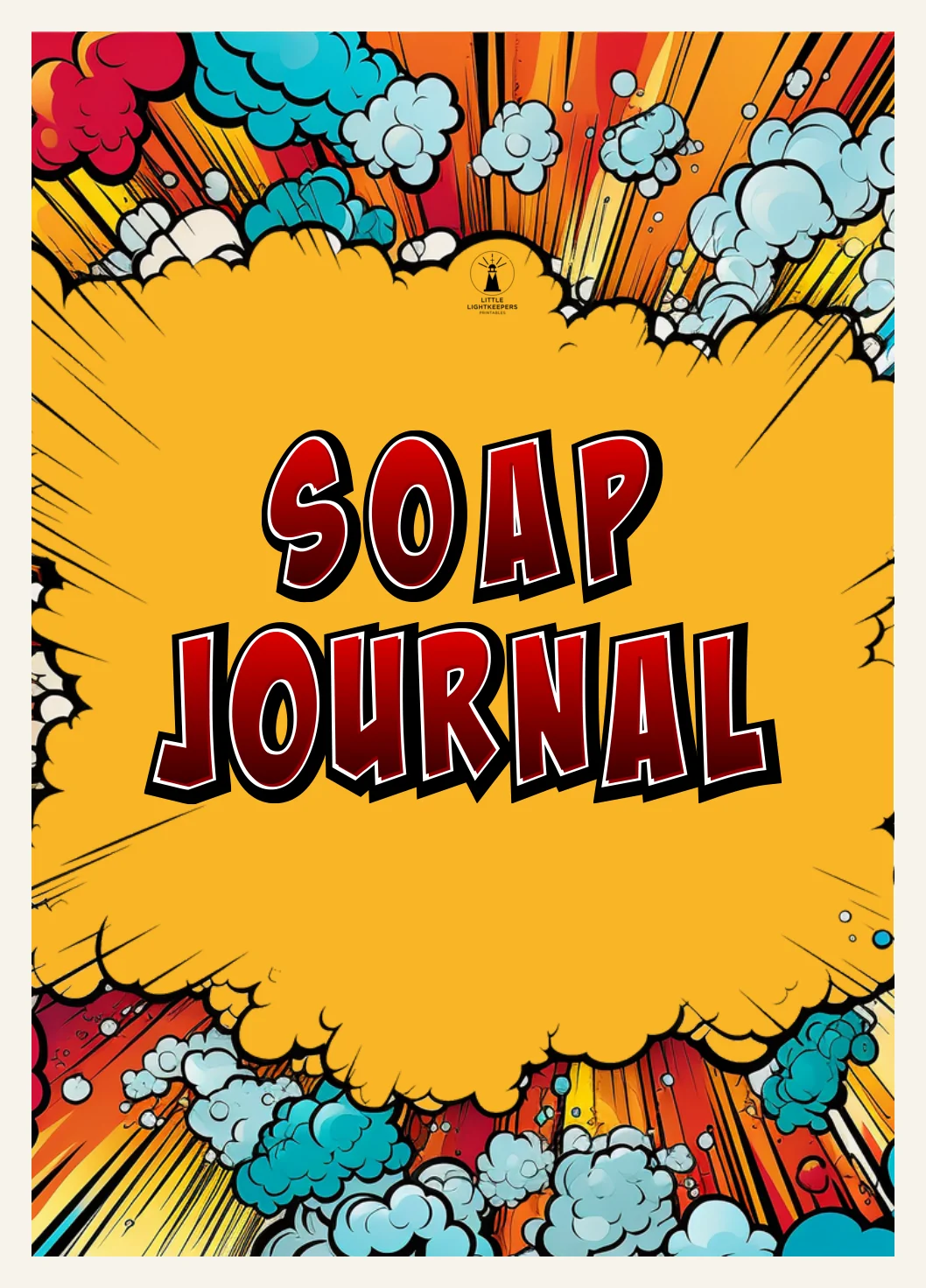 Kids SOAP Bible Journal - Prayer & Devotions for Kids | Comic-Inspired Scripture Devotional (Printable PDF) — Preview page 1