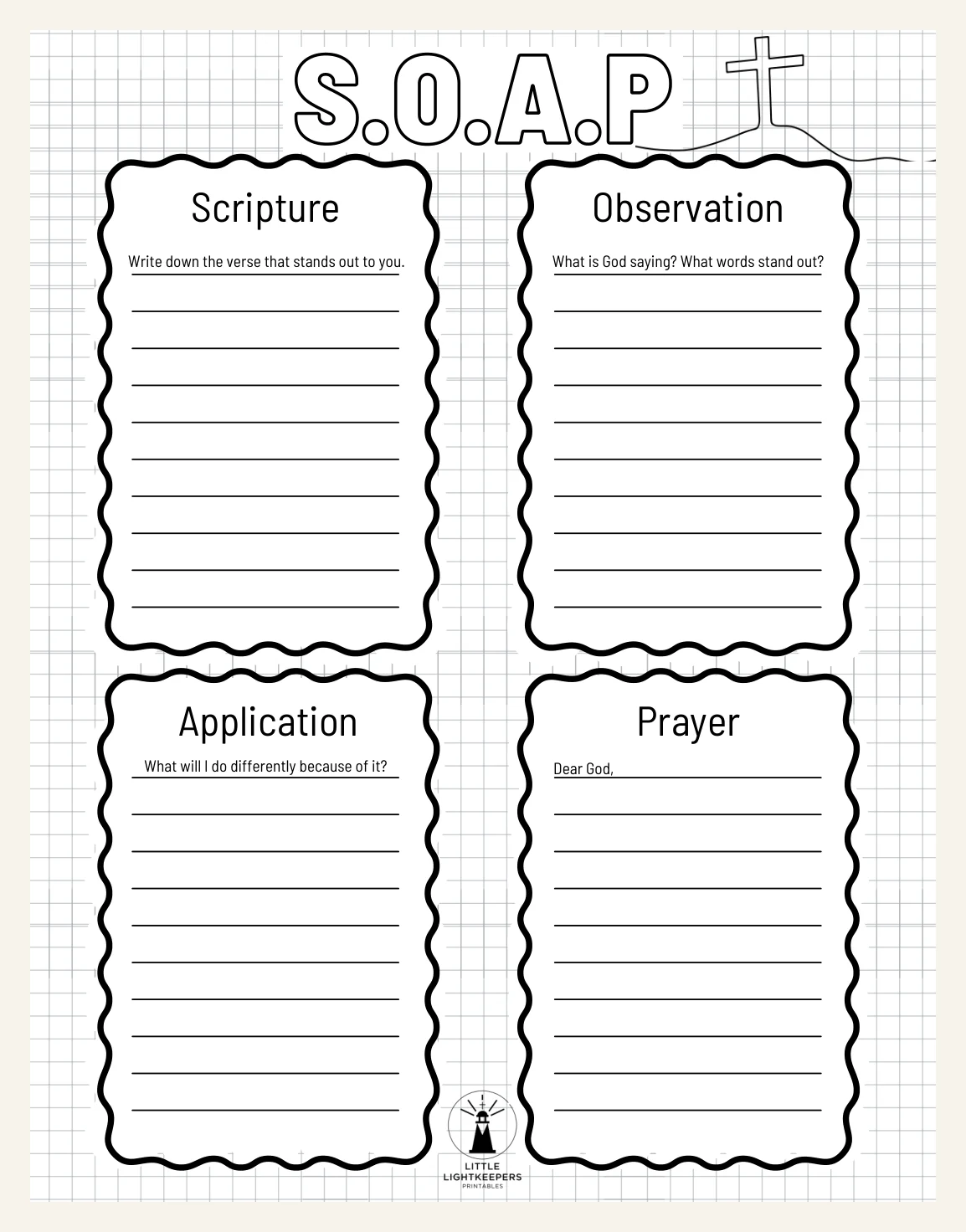 S.O.A.P Bible Study Verse Mapping Template Printable | PDF Download Pack Volume 2 — Preview page 2