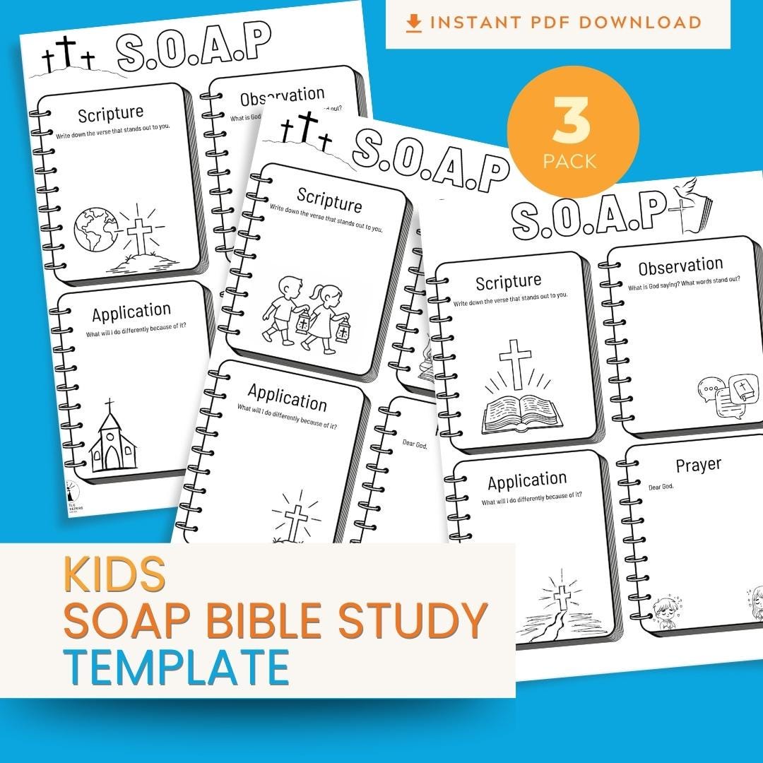 S.O.A.P Bible Study Verse Mapping Template Printable | PDF Download Pack Volume 1 — S.O.A.P Bible Study Verse Mapping Template Printable